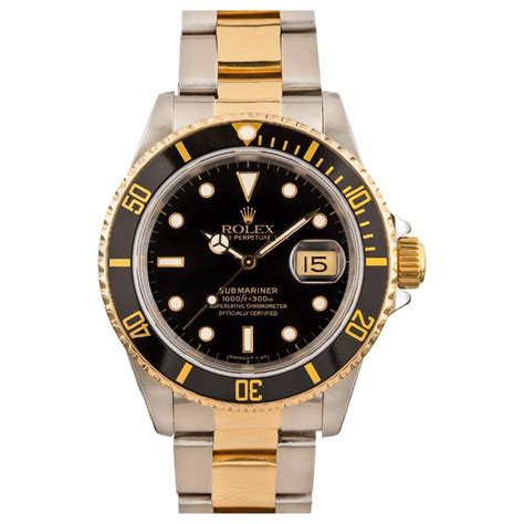 rolex herenhorloge submariner 16613ln staal goud|Rolex Submariner 16613.